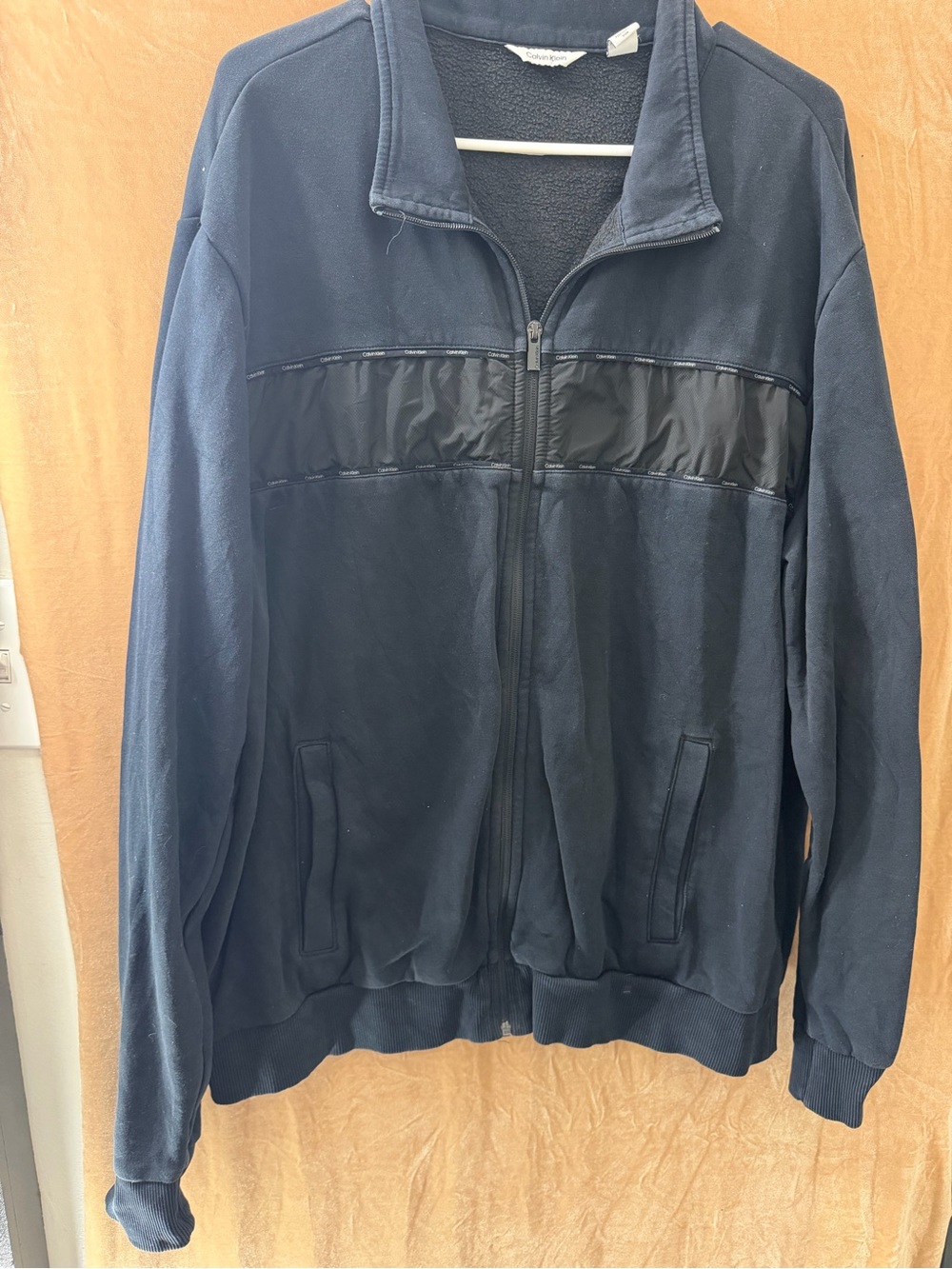 Calvin Klein Black Lightweight Full-Zip Jacket